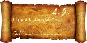 Lippert Jonatán névjegykártya